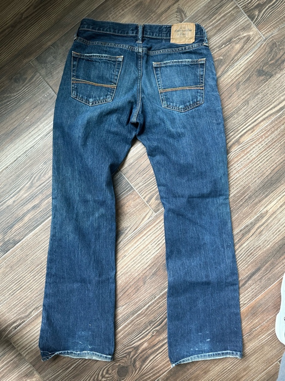 Abercrombie & Fitch Men’s Indigo Straight Jeans 30X32 100% Cotton vintage - Picture 10 of 12